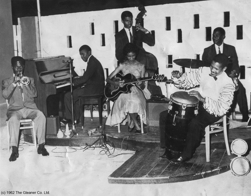 Janet Enright, guitarist with her own orchestra as well as the Eric Deans Orchestra during the 1950s with Don Drummond and Wilton Gaynair.